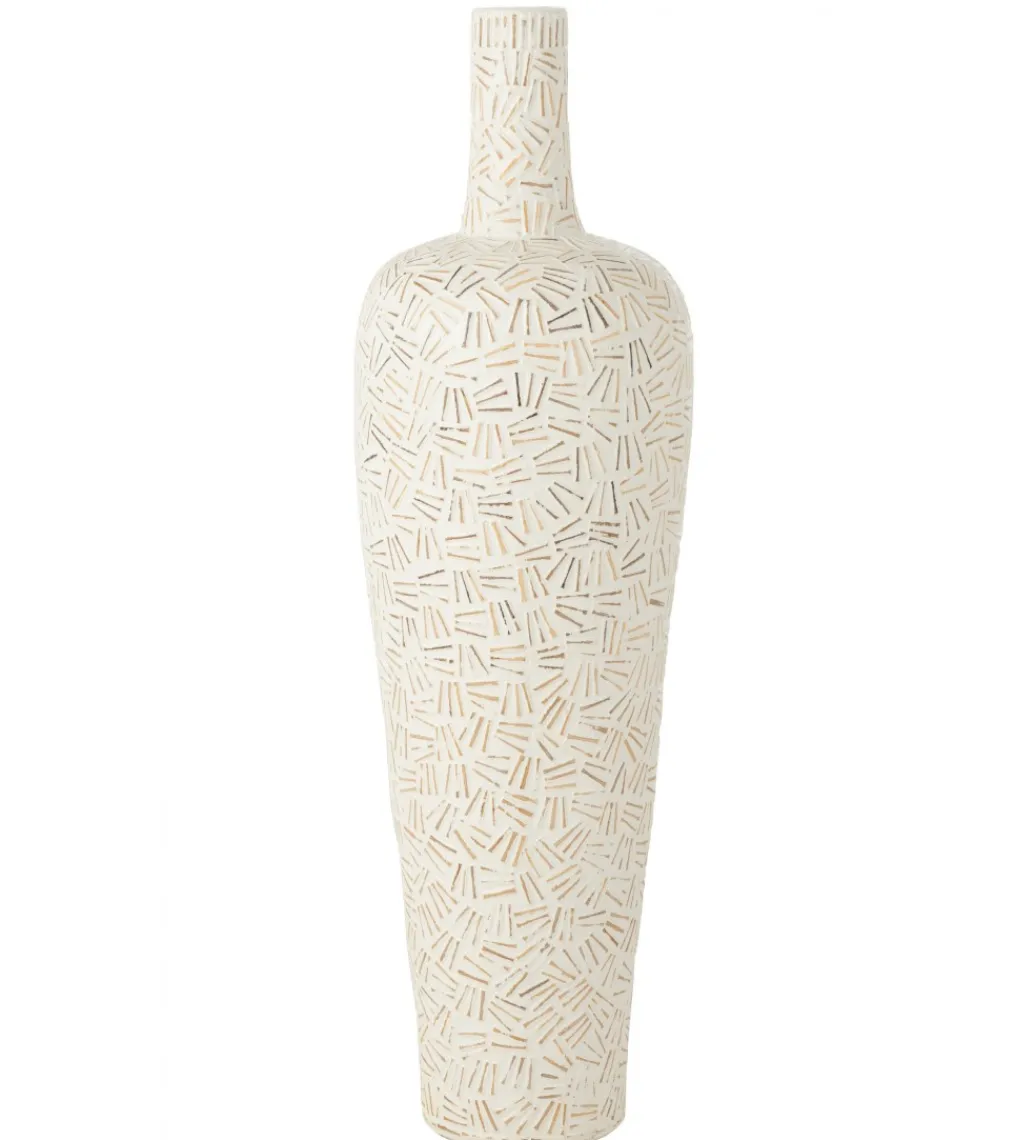 Wazon Lauwra 100 cm biały*J-Line