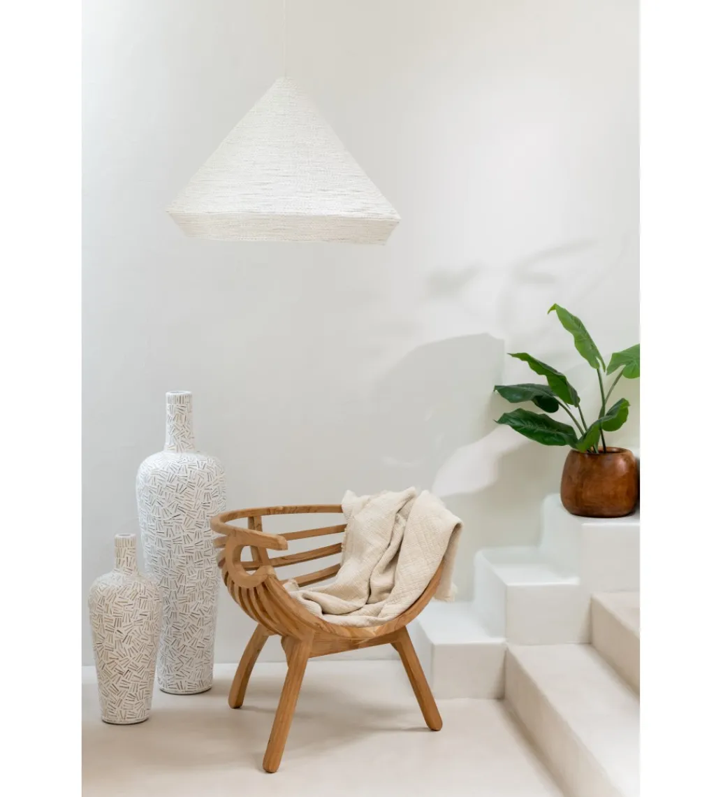Wazon Lauwra 80 cm biały*J-Line