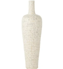 Wazon Lauwra 80 cm biały*J-Line