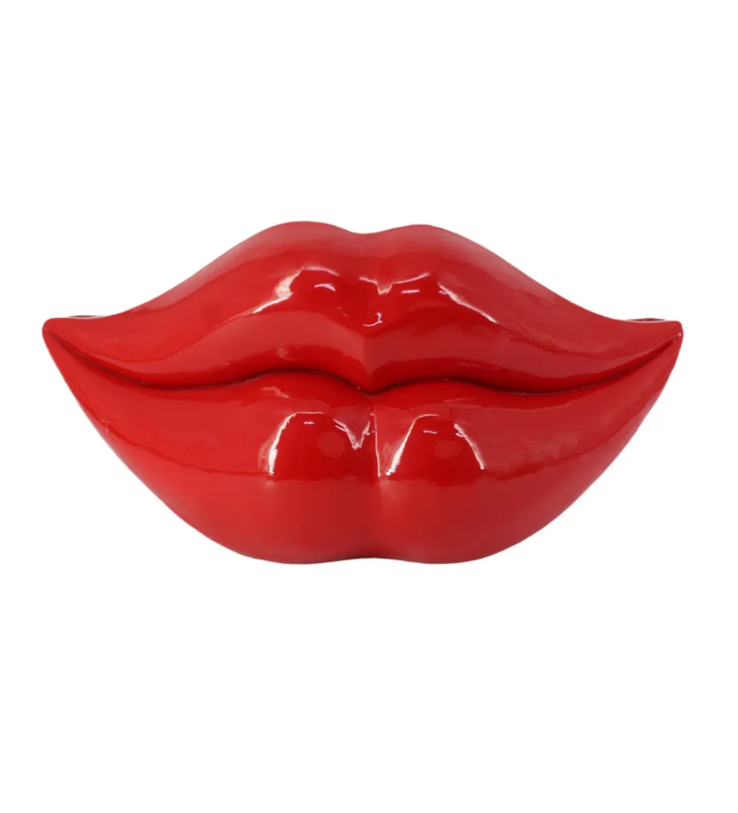 Wazon LIPS 55 cm czerwony*Invicta Interior Best