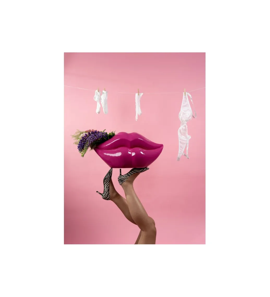 Wazon LIPS 56 cm różowy*KDesign Online