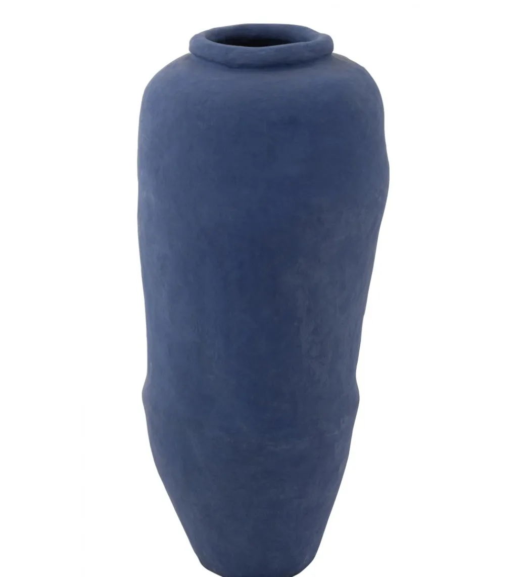 Wazon LORD 100 cm papier mache niebieski*J-Line