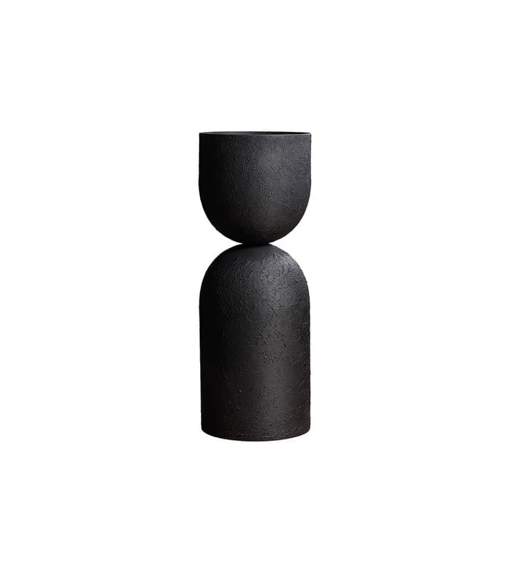Wazon OMAI 70 cm czarny*Invicta Interior