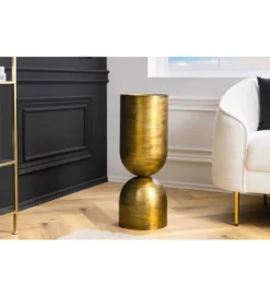 Wazon OMAI 70 cm złoty*Invicta Interior Outlet