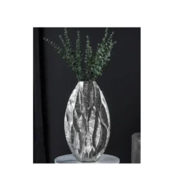 Wazon ORGANIC 45 cm srebrny*Invicta Interior Discount