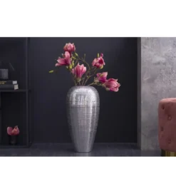 Wazon ORIENT 50 cm srebrny*Invicta Interior Outlet