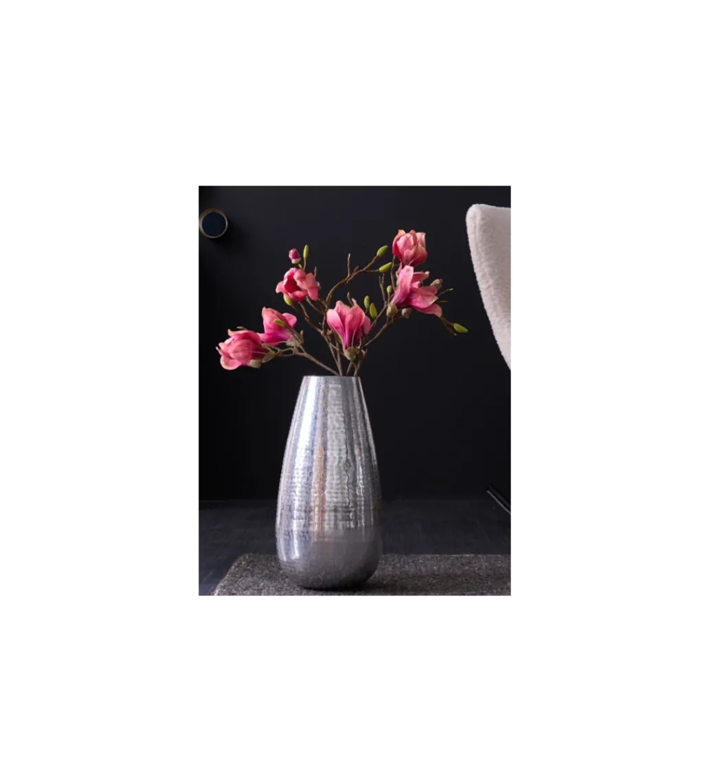 Wazon ORIENT 25 cm srebrny*Invicta Interior Clearance