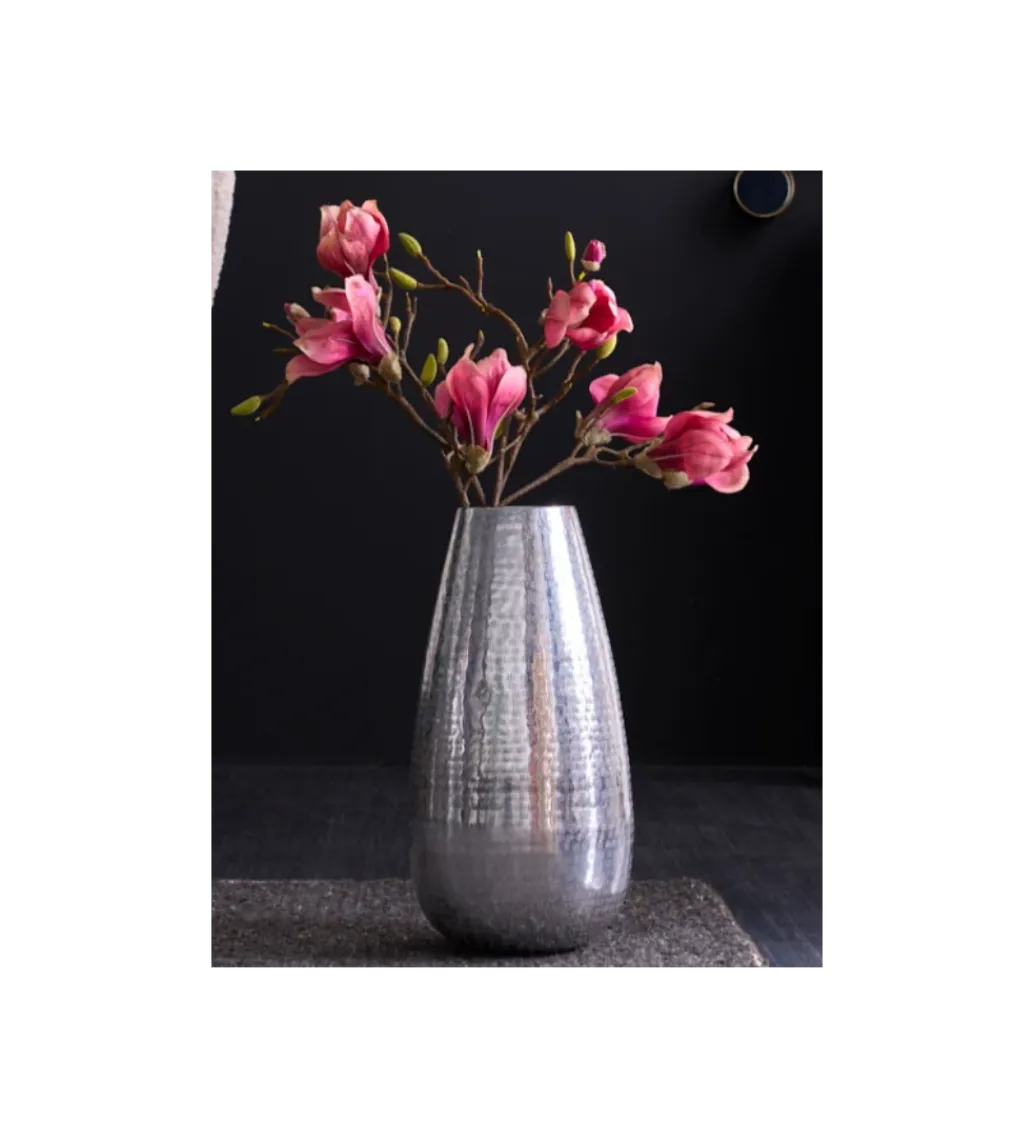 Wazon ORIENT 25 cm srebrny*Invicta Interior Clearance