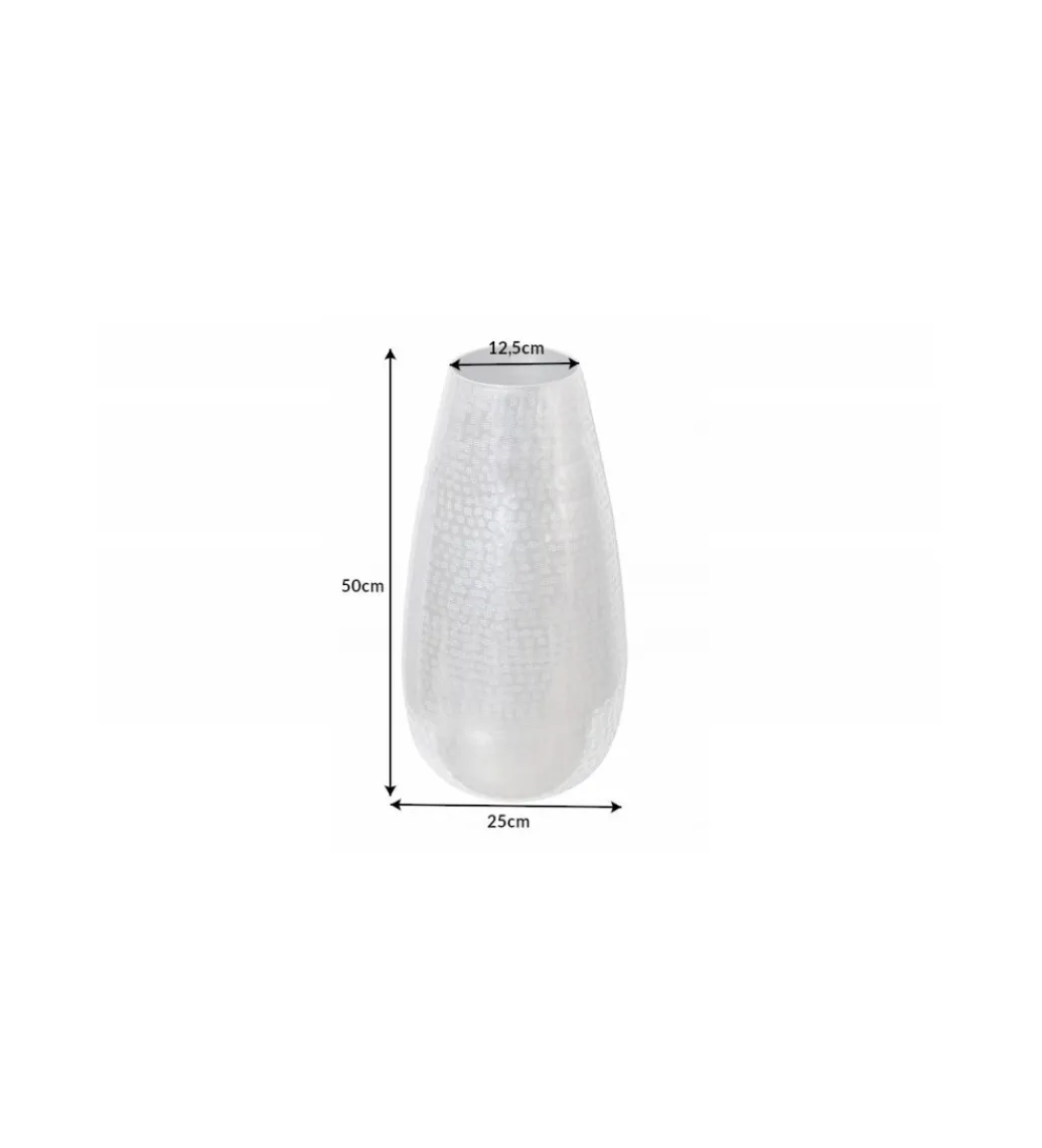 Wazon ORIENT 25 cm srebrny*Invicta Interior Clearance