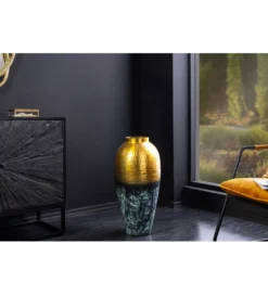 Wazon ORIENT M 50 cm złoto z patyną*Invicta Interior Sale