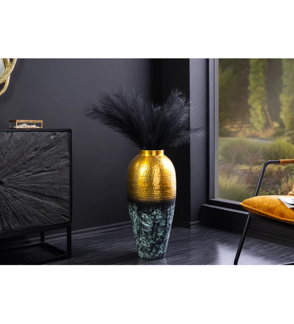 Wazon ORIENT M 50 cm złoto z patyną*Invicta Interior Sale