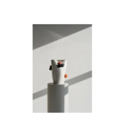 Wazon POMOLI 24 cm biały*KDesign Online