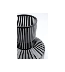 Wazon Roulette 24 cm czarno biały*KDesign Discount