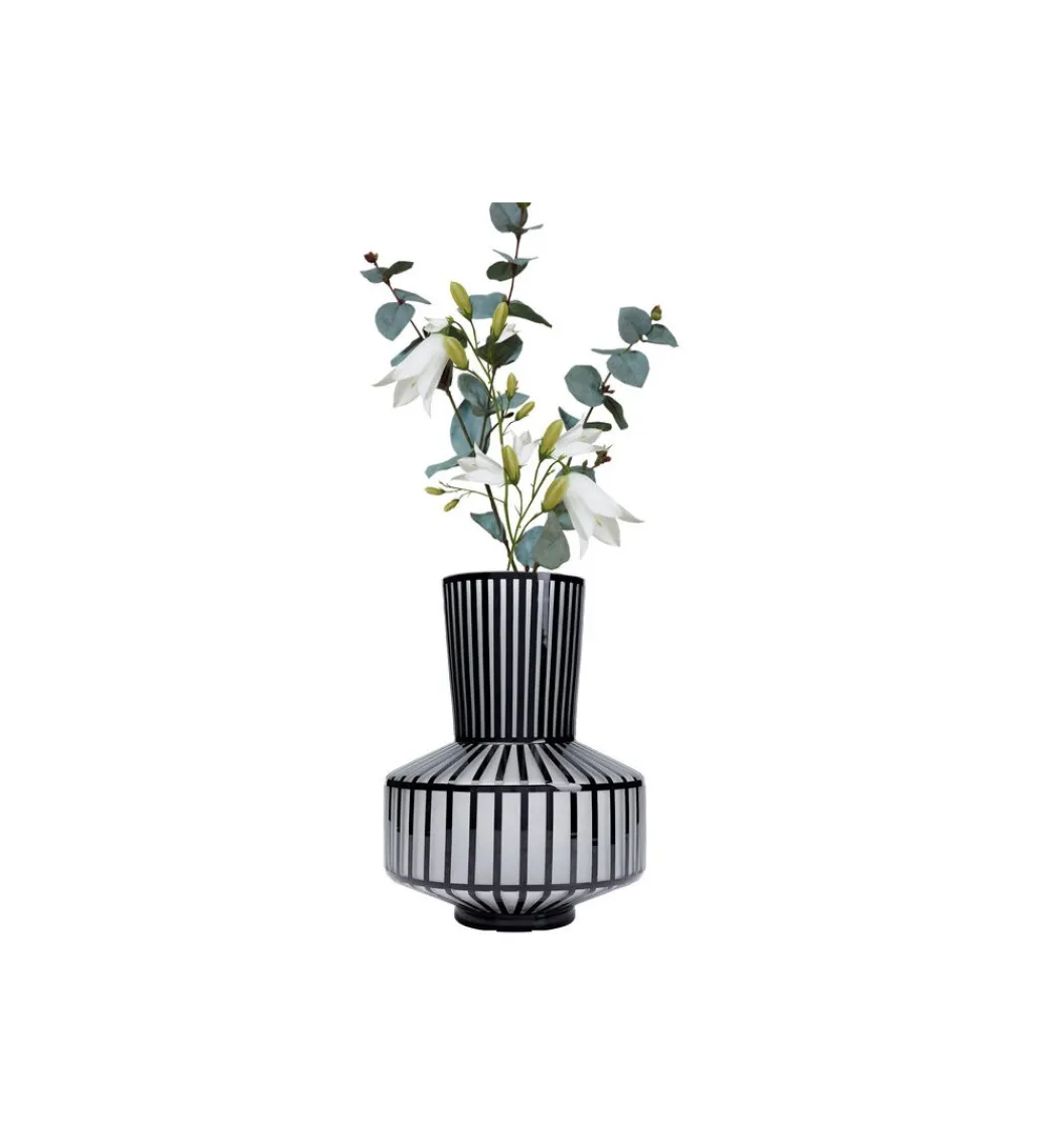Wazon Roulette 24 cm czarno biały*KDesign Discount