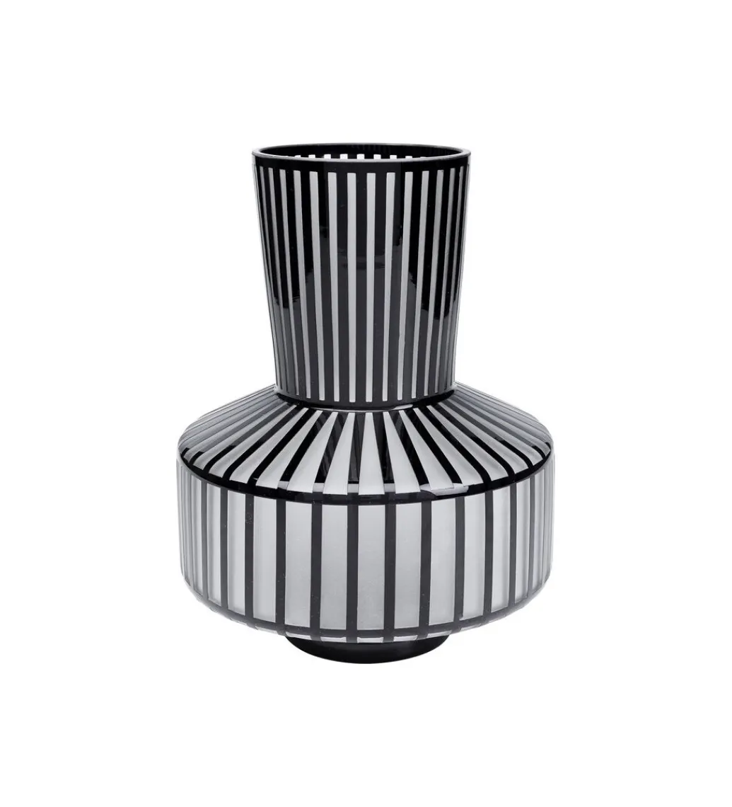 Wazon Roulette 24 cm czarno biały*KDesign Discount