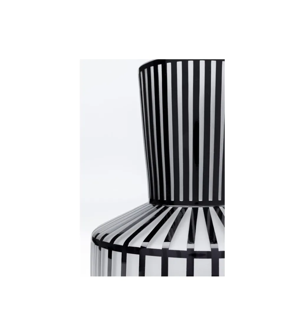 Wazon Roulette 24 cm czarno biały*KDesign Discount