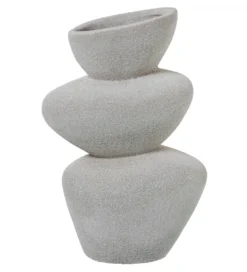 Wazon SARVADO 36 cm piaskowy biały*Exclusivas Hot