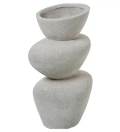 Wazon SARVADO 36 cm piaskowy biały*Exclusivas Hot