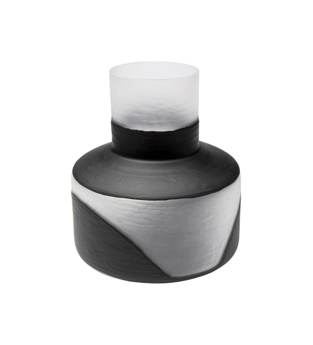 Wazon Shadow 34 cm czarno biały*KDesign Outlet