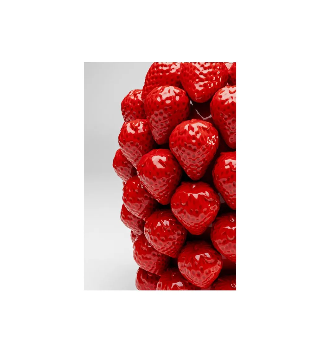 Wazon Strawberries 30 cm czerwony*KDesign New