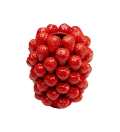 Wazon Strawberries 30 cm czerwony*KDesign New