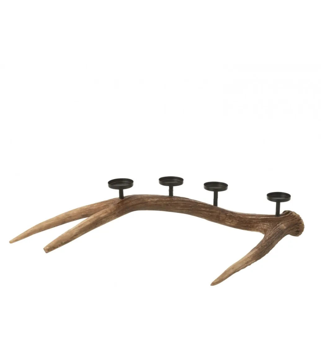 Świecznik ANTLERS 65 cm brązowa*J-Line Sale