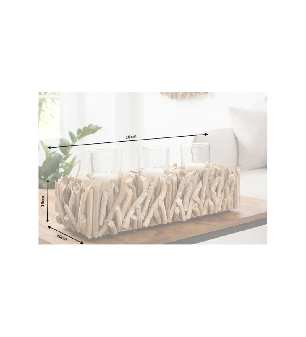 Świecznik Fossil Driftwood*Invicta Interior - przedsprzedaż New