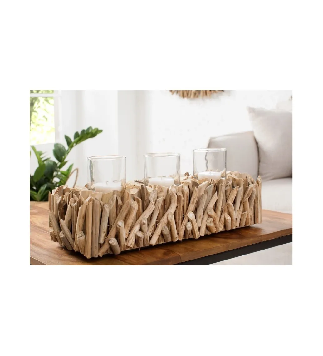 Świecznik Fossil Driftwood*Invicta Interior - przedsprzedaż New
