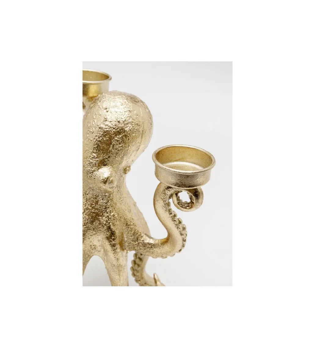 Świecznik OCTOPUS 23 cm złoty*KDesign Best