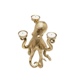 Świecznik OCTOPUS 23 cm złoty*KDesign Best