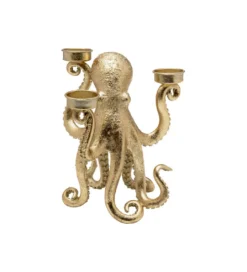 Świecznik OCTOPUS 23 cm złoty*KDesign Best