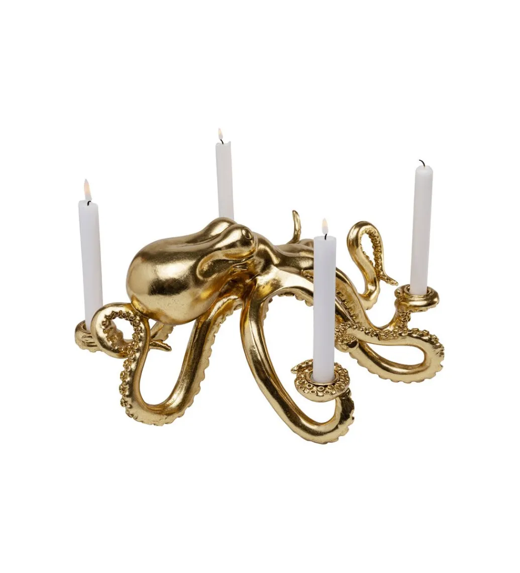 Świecznik OCTOPUS 49 cm złoty*KDesign Sale