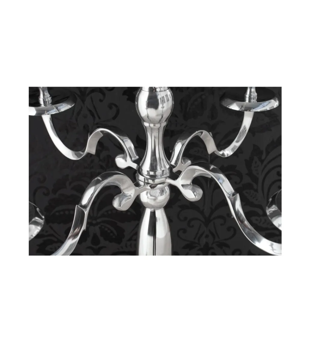 Świecznik 5 - ramienny 120 cm srebrny*Invicta Interior Clearance