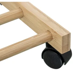 Wieszak ESKEMIHO 170 cm w odcieniu naturalnym na kółkach*Exclusivas Discount