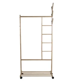 Wieszak ESKEMIHO 170 cm w odcieniu naturalnym na kółkach*Exclusivas Discount