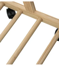 Wieszak ESKEMIHO 170 cm w odcieniu naturalnym na kółkach*Exclusivas Discount