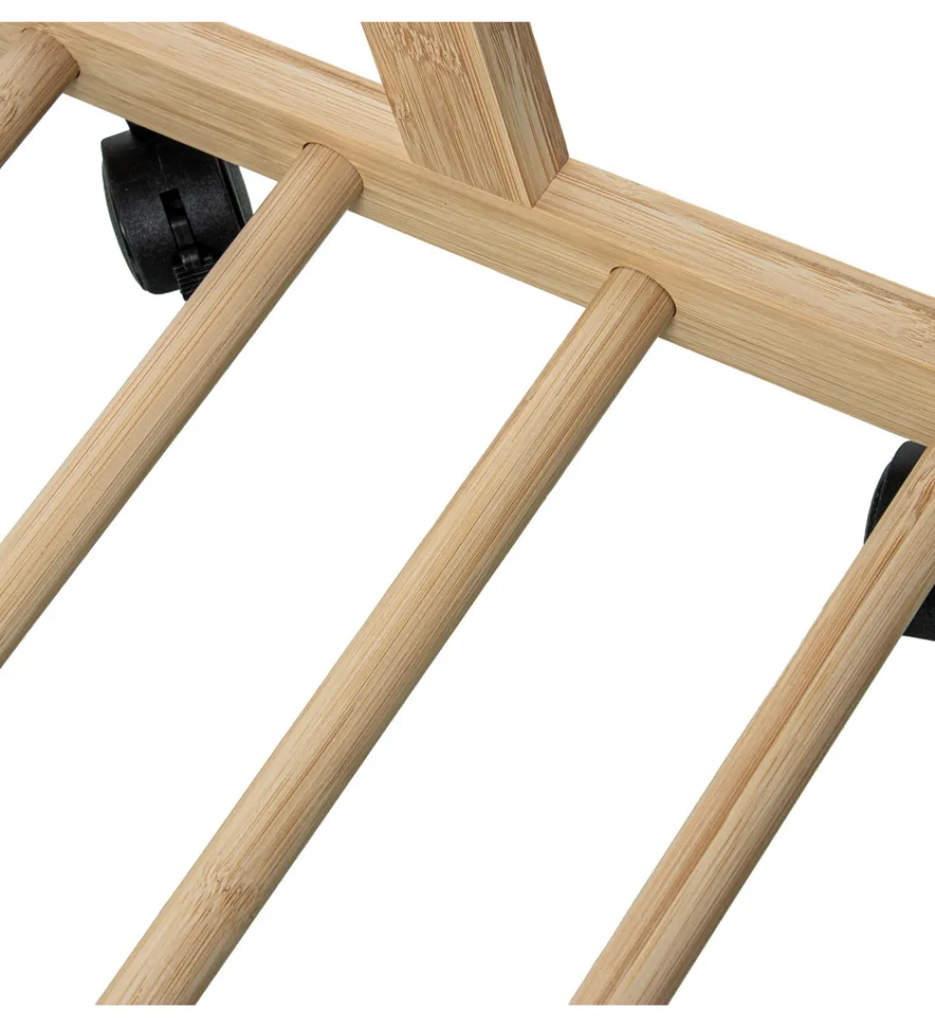Wieszak ESKEMIHO 170 cm w odcieniu naturalnym na kółkach*Exclusivas Discount