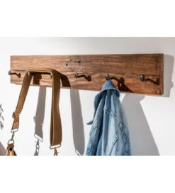 Wieszak Hemingway 90 cm drewno tekowe*Invicta Interior New