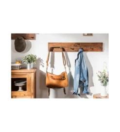 Wieszak Hemingway 90 cm drewno tekowe*Invicta Interior New