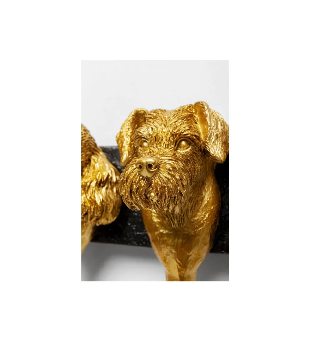 Wieszak RACK DOG FAMILY 31 cm złoty*KDesign Sale