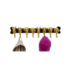 Wieszak RACK DOG FAMILY 69 cm złoty*KDesign Sale