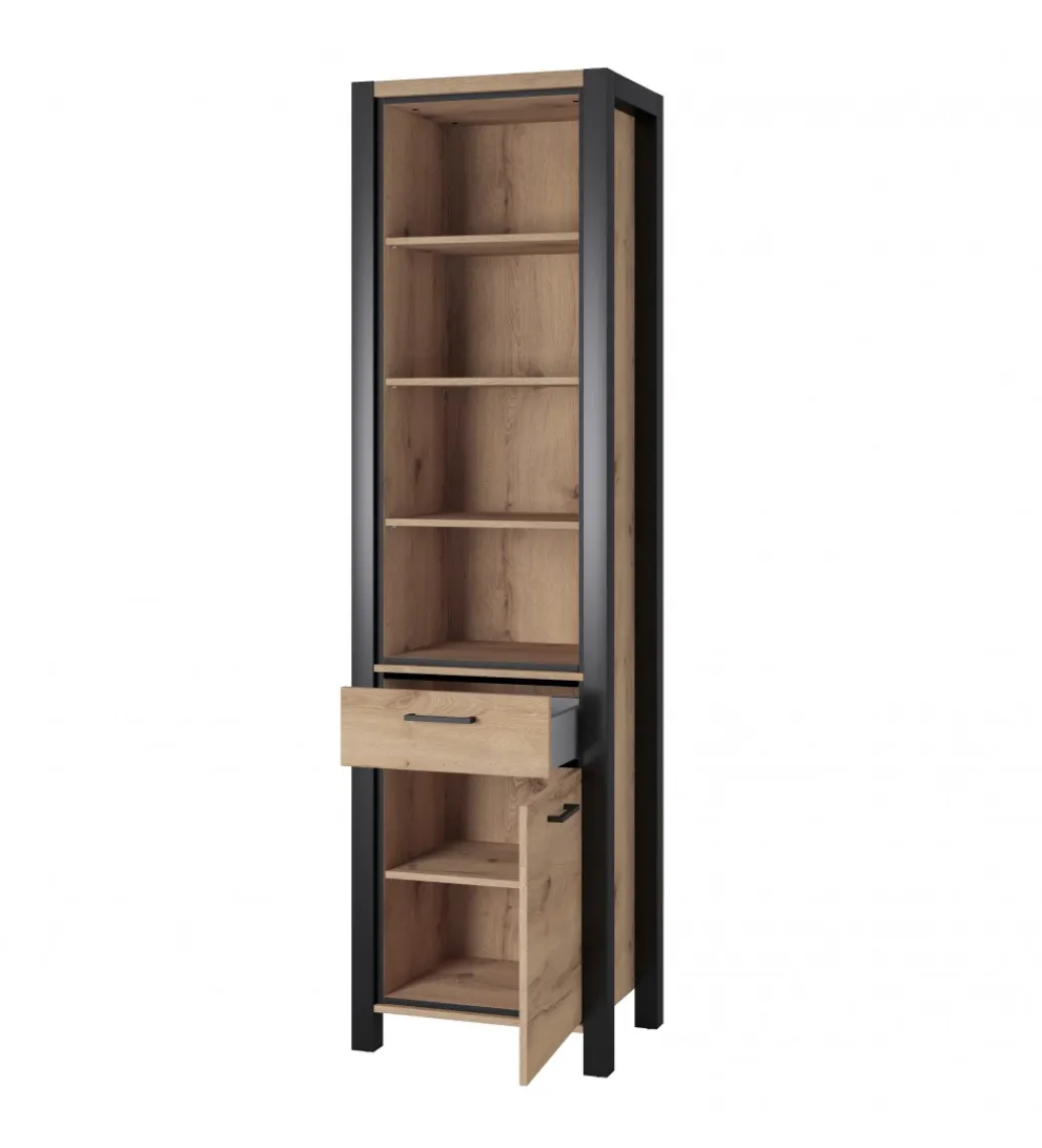 Witryna AKTIV 55 cm w optyce dąb Taurus*Helvetia Best