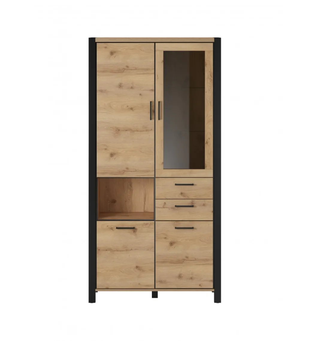 Witryna AKTIV 100 cm w optyce dąb Taurus*Helvetia Sale