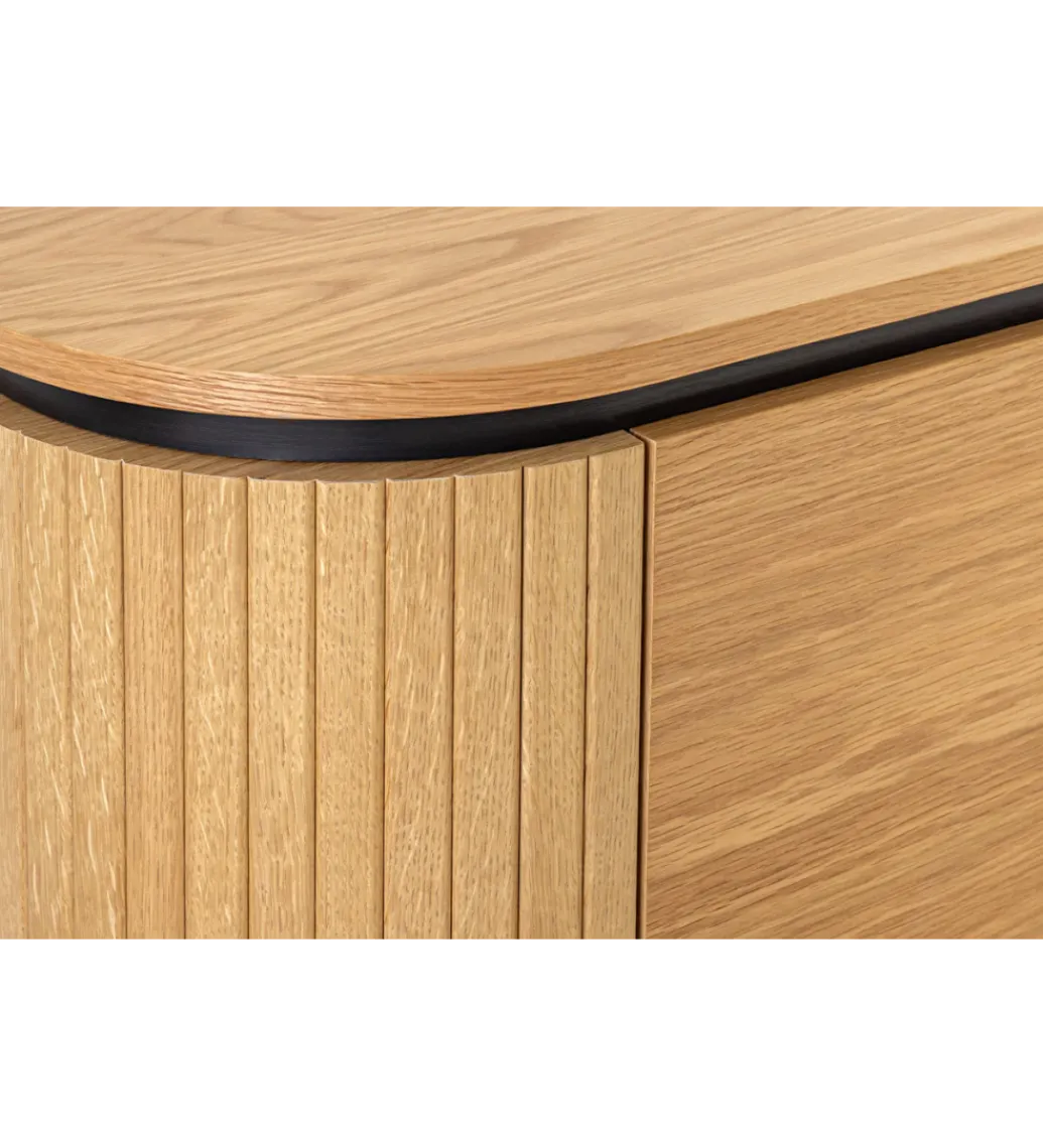 Witryna ATELIER 140 cm kolor naturalnego dębu*Invicta Interior New