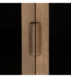 Witryna BURNIE 107 cm ze szklanymi drzwiami z drewno mango*Zona-Design Online