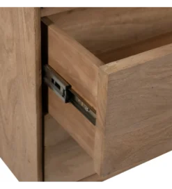 Witryna BURNIE 107 cm ze szklanymi drzwiami z drewno mango*Zona-Design Online