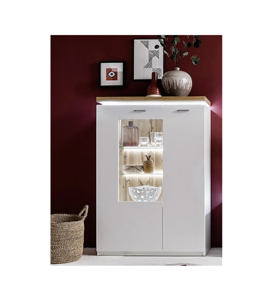 Witryna CALI 98 cm biała*MCA Outlet