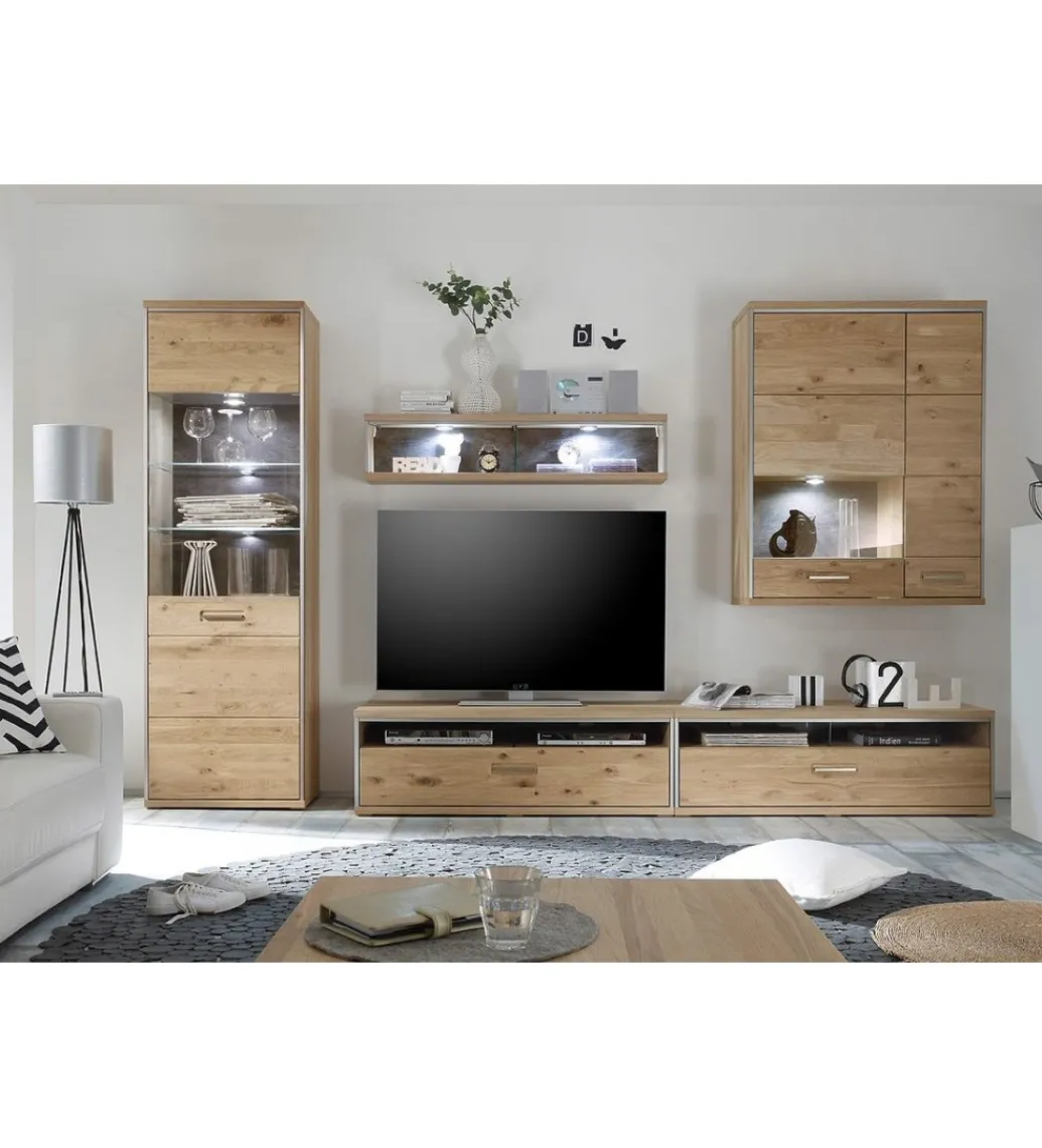 Witryna ESPERO dąb sękaty w kolorze bianco lewostronna*MCA Outlet