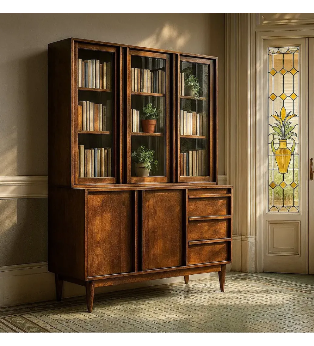 Witryna GARREL 195 cm drewno mango brązowy*Zona-Design Hot