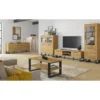 Witryna Halle 120 cm w optyce dąb wotan*Helvetia Clearance